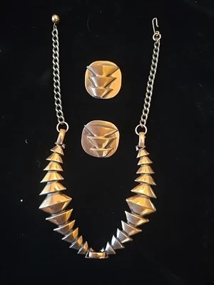 Juego de collar pendiente de cobre vintage/moderno Foto 1 de 4