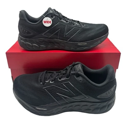 New Balance Fresh Foam 680 V8 Zapatos para Correr para Hombres Talla 8.5 4E AMPLIOS Negros Tenis Foto 1 de 4