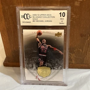 Michael Jordan Card 2009-10 Upper Deck MJ Legacy Collection Gold #91 BGS BCCG 10 - Picture 1 of 7