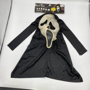 Vintage Ghost Face Scream Mask Fun World Easter Unlimited Glow in the Dark 90s - Picture 1 of 10