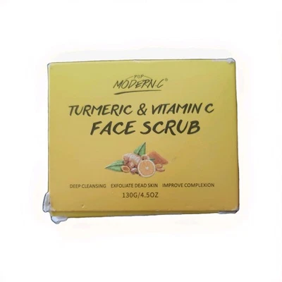 Crema exfoliante facial orgánica microdermabrasión con c y cúrcuma exfoliante facial Foto 1 de 4