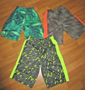 Pantalones cortos atléticos Under Armour & Xersion ~ para niños jóvenes ~ talla M/L ~ 3 piezas ~ usados - Imagen 1 de 11