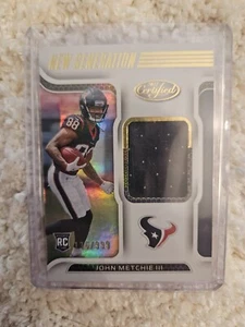 2022 Panini Certified #NGJ-JM John Metchie III New Generation Rookie Patch /399 - Picture 1 of 2