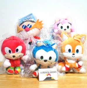 Sonic & Friends Plüsch Maskottchen Schlüsselanhänger Komplettset 5 Sonic the Hedgehog NEU - Bild 1 von 3