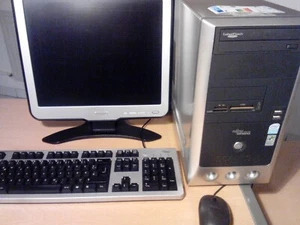 Win 10 Lenovo Thinkcentre Tower m. 19" HP Monitor u. a. PCs - Bild 1 von 12