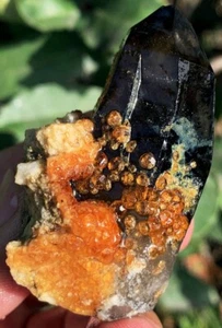 79,3g Gemmy !!! Seltenes natürliches orangefarbenes Spessartin Granat Kristall Exemplar ia9041 - Bild 1 von 14