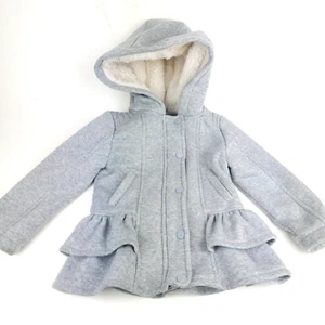 Urban Republic Mädchen Mantel mit Kapuze Größe 3T durchgehender Reißverschluss Knopfleiste Jacke - Bild 1 von 7
