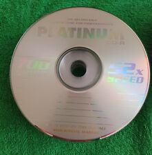 Leere beschreibbare CD-R Rohlinge von Platinum 700 MB, 52 Speed.