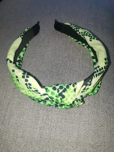 Boohoo Snake Twist Knot Headband Neon-Lime One Size - Picture 1 of 5