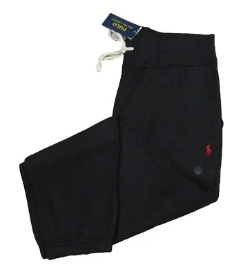 Pantalones deportivos Polo Ralph Lauren de vellón vintage negros para hombre Foto 1 de 4