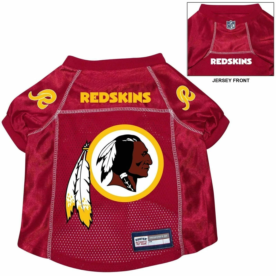 WASHINGTON REDSKINS PERRO GATO PREMIUM JERSEY ALTERNATIVO con ETIQUETA DE NOMBRE EXTRA PEQUEÑA XS Foto 1 de 1