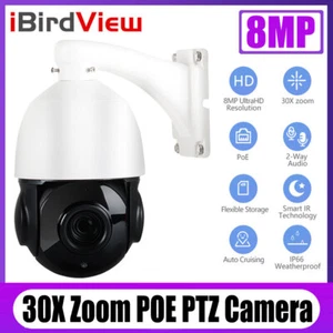 Cámara iBirdView 8MP 4K 30x Zoom Audio bidireccional Detección de movimiento POE IR IP PTZ - Imagen 1 de 14