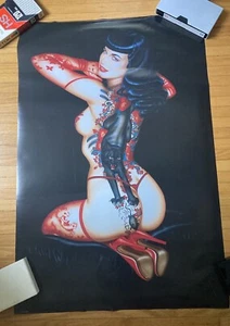 Olivia de Berardinis Bettie Page Tattoos Pin Up Poster 36” X 24” PYRAMID rare - Picture 1 of 8