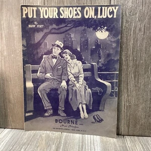 Vintage Put Your Shoes On Lucy Sheet Music 1947 BOURNE INC Music Publisher - Picture 1 of 17