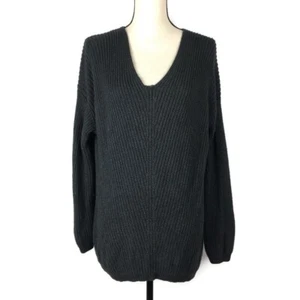 Maglione maglia M Magaschoni grigio scuro misto cashmere donna medio - Foto 1 di 7
