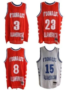 NEW-minor-flaw #3 #23 #8 #15 McDonalds ALL-AMERICAN MENS sizes XL-2XL-3XL Jersey - Picture 1 of 16