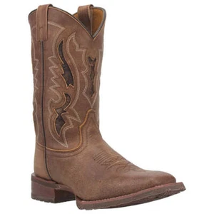 7952 Laredo Para Hombre Puntera Cuadrada Bronceada Bota de Vaquero Occidental NUEVA - Imagen 1 de 4