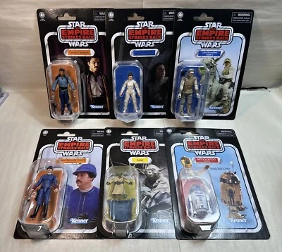 Star Wars Colección Vintage ESB 6 Figuras LANDO LEIA LUKE HOTH BESPIN YODA R2D2 Foto 1 de 4