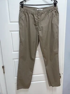 BP Herren Gummibund Hose zum Überziehen vorne schräg hinten aufgesetzte Tasche Baumwolle hellbraun, L - Bild 1 von 5