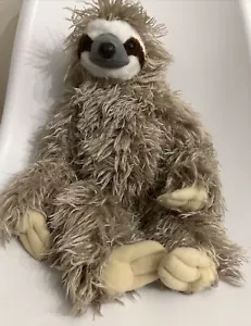 Wild Republic Cuddlekins Three Toed Sloth Stuffed Animal Plush 16" Shaggy - Picture 1 of 4
