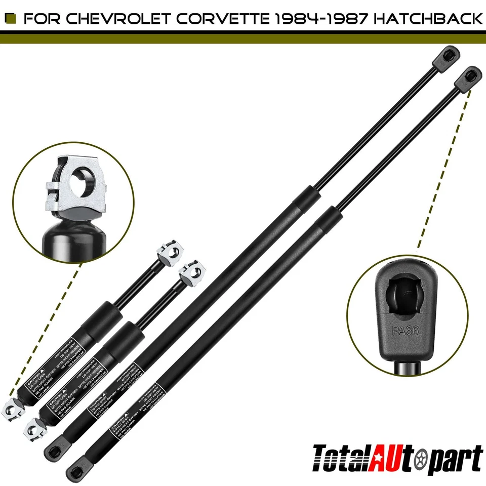 4x Capó + Puerta Trasera Elevación Soportes Amortiguador Puntal Propulsor para Chevrolet Corvette 1984-1987 Foto 1 de 4