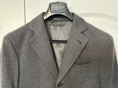 Nuevo con etiquetas.  Chaqueta Giorgio Armani Hombre Gris 100% Lana Talla 46 Italia Foto 1 de 4