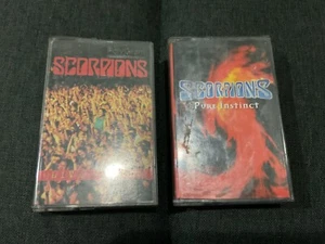 Scorpions Live Bites and Pure Instinct Malaysia Rare Lot 2 Cassettes Fast Ship - Picture 1 of 4