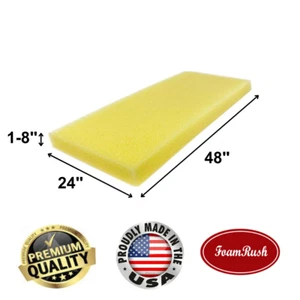 FoamRush 24" x 48" Water-Resistant Dry Fast Foam Outdoor & Marine Furniture - Picture 1 of 15