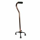 Quad Cane Small Base Bariatric 300lbs Walking Aid Medical Mobility Adjustable