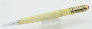 Golf Meter Co. White w/Chrome Trim 1.1mm Mechanical Pencil - 1940's - USA - Picture 1 of 5