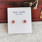 Kate Spade Stud Earrings - Myosotis Cross Flower Gold Pink