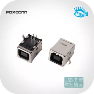 FOXCONN USB Tipo B piastra di saldatura presa femmina presa interfaccia audio 4P - Foto 1 di 3
