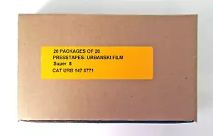 Urbanski Film Super 8mm Presstapes 20 Packages of 20 Brand New Sealed - Picture 1 of 2