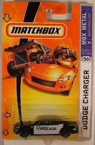 MATCHBOX #50 Dodge Charger police car, 2007 issue (IMPERFECT PACKAGE) - Picture 1 of 5