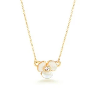 NUEVO CON ETIQUETAS Collar Flor Perla Pensamiento Disco Kate Spade $58 - Imagen 1 de 5