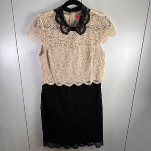 VTG Betsey Johnson Women 14 Black Lace Cottagecore Coquette Whimsigoth Fairy Y2K - Picture 1 of 7