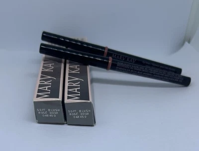 Mary Kay Twist Up Lip Liner Soft Blush Rose #048450 Full Size NIB - SET of 2 - Image 1 of 4