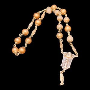 Vintage Holy Virgin Mary Rosary Chaplet Catholic French - Picture 1 of 7