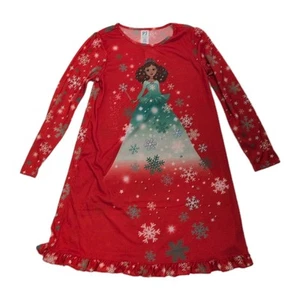 NWT Children's Place PJ Girls Princess Ruffle Holiday Nightgown Red L 10/12 - Picture 1 of 6