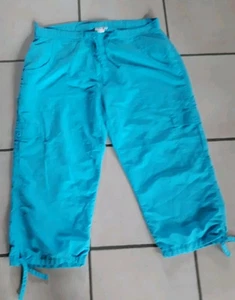 Hose Bermuda extravagant, leicht, sexy,  Gr 46 Türkis no Blau Gelb rot Nr.16 - Bild 1 von 6
