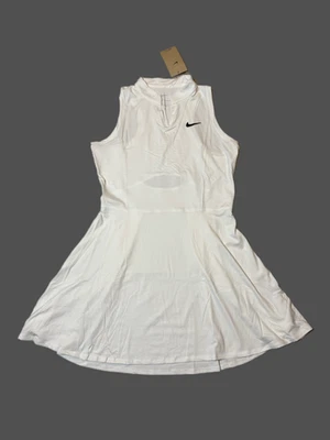 Vestido de tenis NikeCourt Dri-FIT Victory blanco DV3490-100 para mujer talla mediana” Foto 1 de 3