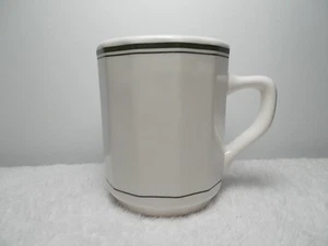 Tazza tazza tè caffè 12 lati vintage medaglione Cina sterling bande bianche e verdi - Foto 1 di 6