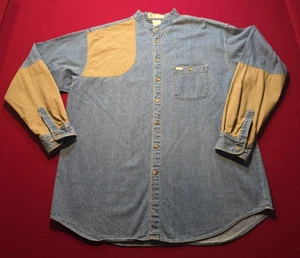 Columbia Shirt Mens LARGE Denim Hunting Embroidered Shooting Long Sleeve NICE - Picture 1 of 14