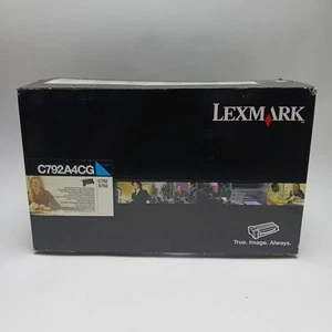 Nuevo cartucho de tóner sellado genuino LexMark programa de devolución cian C792A4CG - Imagen 1 de 5
