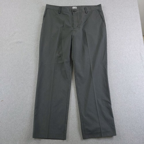 Pantalone Adidas Uomo 36x30 Grigio Check Golf Performance Elasticizzato Leggero Atletico