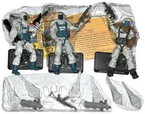 GI Joe SNOW SERPENT OFFICER v1 TROOPERS v9 3.75" Figure LOT Arctic Assault Squad - Picture 1 of 13