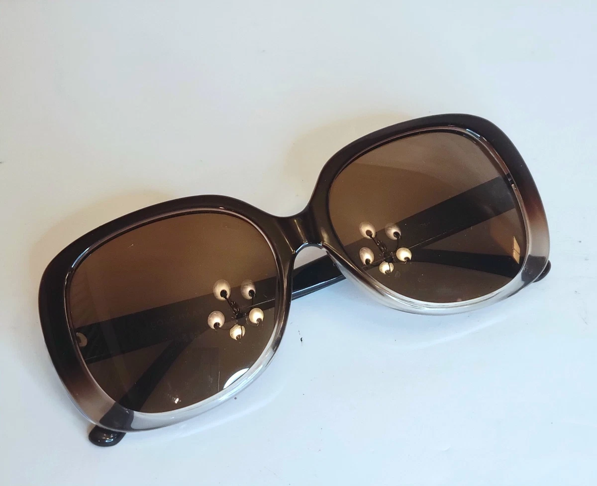 Cole Haan CH9030 (216) Brown Gradient Oval Sunglasses 58-17  display picture 3