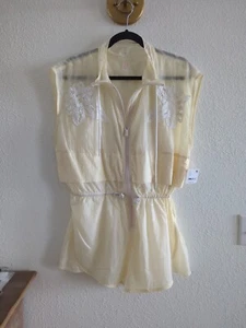 Free People Movement Athletic One Piece Romper With Lace Zip Up NWT $168 M - Picture 1 of 8