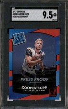 2017 Donruss Red Press Proof #329 Cooper Kupp RC Rookie SGC 9.5