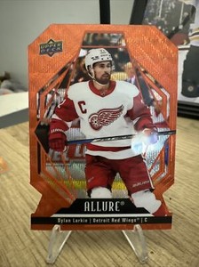 2022-23 Upper Deck Allure Dylan Larkin Rare Orange Slice Diecut Card #29 Detroit